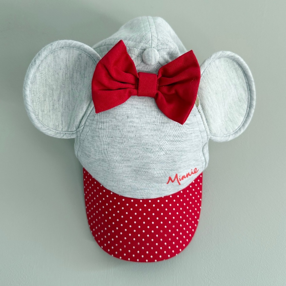 Disney Toddler Minnie Mouse w/ Ears & Bow Hat | One Size